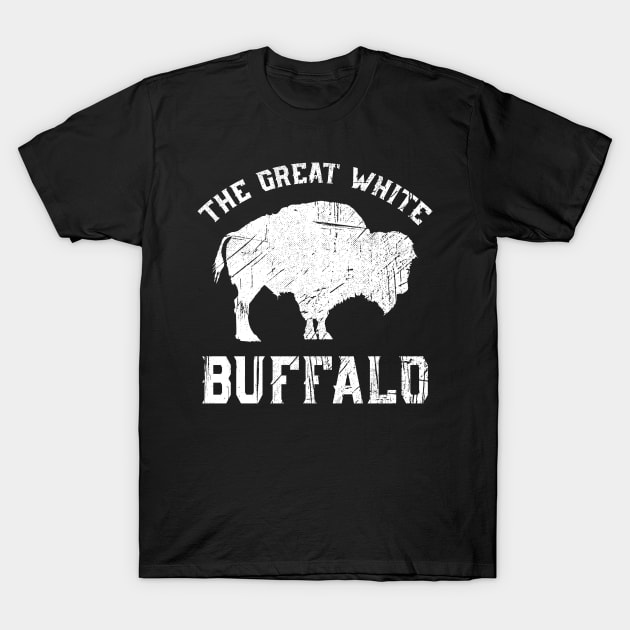 The Great White Buffalo Native American Folklore T-Shirt by UNDERGROUNDROOTS